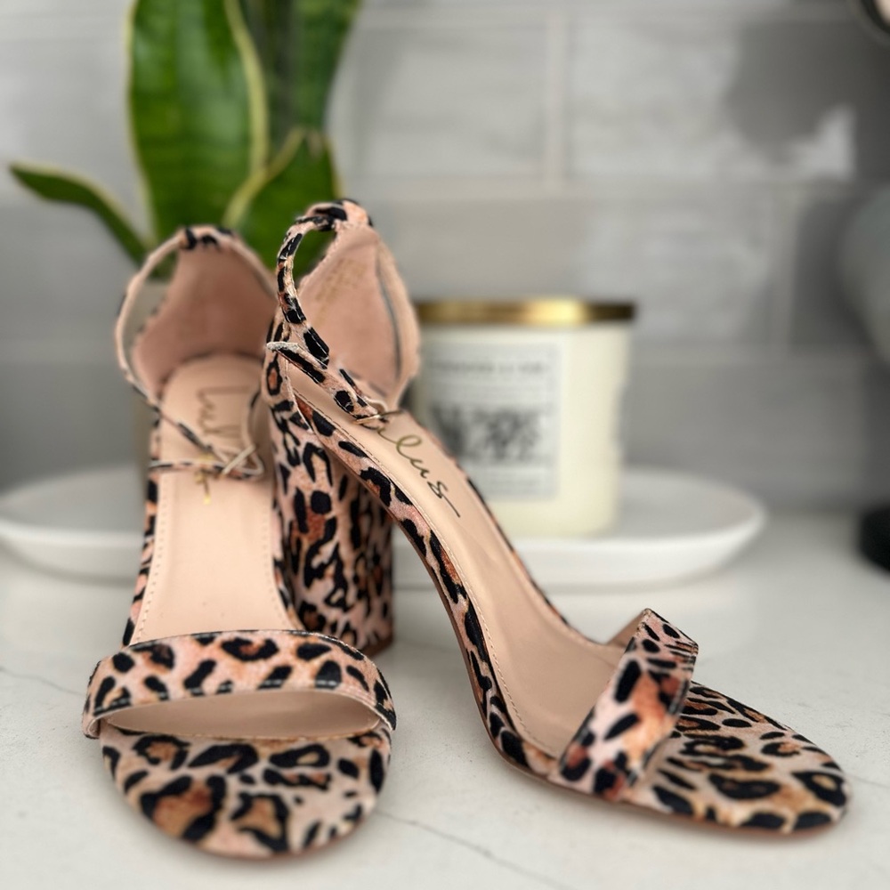 Lulu's Brown and Black High Heel Sandals